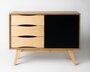 RADIS SIDEBOARD SOSIXTIES- 1 TÜR- Schwarz Cpl
