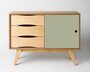 RADIS SIDEBOARD SOSIXTIES- 1 TÜR- Oliv