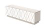 RADIS FERNSEHTISCH ROMB 4 TÜREN- Pebble Grey, Türen Und Schubladen Weiss Cpl