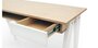 RADIS SCHREIBTISCH HUH- Light Oak, Schubladen Und Beine Weiss Osmo