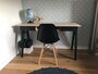 RADIS SCHREIBTISCH HUH- Light Oak, Schubladen Und Beine Schwarzer Fleck