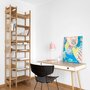 Eiche Furniert, Schubladen- Light Oak, Schubladen Weiß Cpl