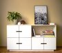 RADIS SIDEBOARD PIX 2X4, 6 TÜREN- Weiss Laminiertes Sperrholz