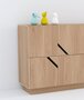 RADIS SIDEBOARD MAZE 2X2 4 TÜREN-  EICHE FURNIERT