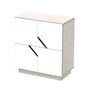 RADIS SIDEBOARD MAZE 2X2 4 TÜREN-  PEBBLE GREY, Türen WEISS CPL