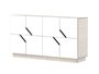 RADIS SIDEBOARD MAZE- 2X4-  PEBBLE GREY, Türen WEISS CPL