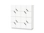 SIDEBOARD MAZE 4X4 16 TÜREN-  WEISS LAMINIERTES SPERRHOLZ