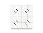 SIDEBOARD MAZE 4X4 16 TÜREN- PEBBLE GREY, Türen WEISS CPL