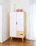 RADIS KLEIDERSCHRANK HUH 2 TÜREN - LIGHT OAK, VERTICALE handgrepen