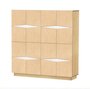 RADIS SIDEBOARD LOXI 4X4-16 TÜREN-  LIGHT OAK, WEISSER OSMO