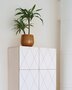 SIDEBOARD ROMB 2X2- 4 TÜREN- WEISS OSMO, Türen WEISS CPL