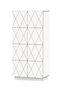 SIDEBOARD ROMB 4X2 8 TÜREN-  WEISS LAMINIERTES SPERRHOLZ