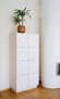 SIDEBOARD ROMB 4X2 8 TÜREN-  WEISS OSMO, Türen WEISS CPL