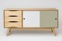RADIS ANRICHTE SOSIXTIES 2 - WEISS-OLIV