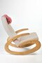 Radis - Schaukelstuhl GEE - Medium Oak / Beige Linen