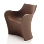 B Line Woopy Sessel mit Echtlederbezug -  dunkelbraun/Echtleder