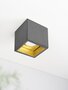 GantLights B7 Dark Deckenspot Quadratisch-Gold