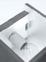 GantLights B3 Dark Wandlampe Quadratisch-Silber