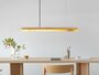 GantLights C-2 brass Pendelleuchte Messing- Eichenholz