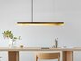 GantLights C-2 brass Pendelleuchte Messing- Nussholz