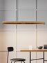 GantLights C3 corten Pendelleucht Cortenstahl- Eichenholz