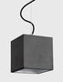 GantLights B5 dark Hängelampe quadratisch groß- Silber