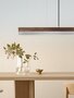 GantLights C1 stainless Pendelleuchte Edelstahl- Nussholz