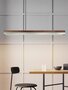 GantLights C1 stainless Pendelleuchte Edelstahl- Nussholz