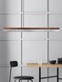 GantLights C1 stainless Pendelleuchte Edelstahl- Nussholz