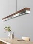 GantLights C3 stainless Pendelleuchte Edelstahl- Nussholz