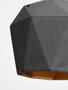 Gantlights T4 - große Hängeleuchte trianguliert - Dunkler Beton