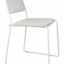 OK Design One Wire Chair-White frame - Melange cushion