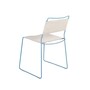 OK Design One Wire Chair-Blue frame - Melange cushion