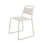 OK Design One Wire Chair-Green frame - Melange cushion