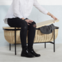 Ok Design Willow Bench Black