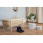 Ok Design Willow Bench White
