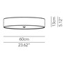 Modoluce Discovolante E27 D60 Ribbon Decken- / Wandleuchte