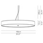Modoluce Discovolante E27 D100 Metall PVC Pendelleuchte