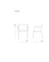 Mint Chair Ghost Plus with width 500 mm