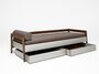 Mint Kids Bed/ Daybed Large with 2 boxes on Wheels