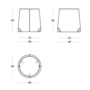 Meme Design BOBINO Coffee Table with Internal Wheels Metal Top