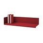 MEMEDESIGN Sabrina - Regal - ROSSO DALIA - RAL 3003 - L 80cm
