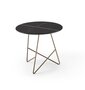 MemeDesign Ermione Metall/Glas - Couchtisch - Ø 50 x H 44 cm - Rame - Sahara Black