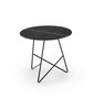 MemeDesign Ermione Metall/Glas - Couchtisch - Ø 50 x H 44 cm - Nero - Sahara Black