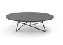 MemeDesign Ermione Metall/Glas - Couchtisch - Ø 90 x H 25 cm - Nero - Sahara Black