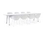Extremis Marina - 2 Beine - Tisch - Papyrus White
