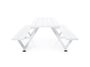 Extremis Marina Picnic - 2 Beine - Sitzbank - Papyrus White