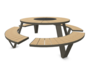 Extremis Pantagruel - runder Picknicktisch - Iroko - Earth