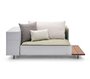 Extremis Walrus - Eckmodul mit Seitentisch - Light Grey