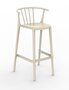 Resol Woody Alto - Outdoor Barhocker: Ivory
